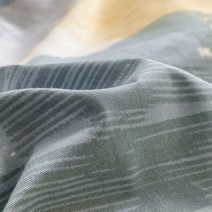 91家纺网 家纺一手货源 找家纺 晨希家居 2025A面40支全棉印花B版高克重牛奶绒棉加绒多规格套件棉加绒  油画旋律