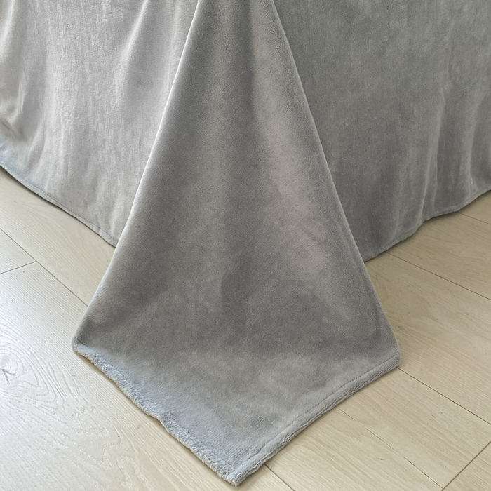 91家纺网 家纺一手货源 找家纺 晨希家居 2025A面40支全棉印花B版高克重牛奶绒棉加绒多规格套件棉加绒  羽毛-灰