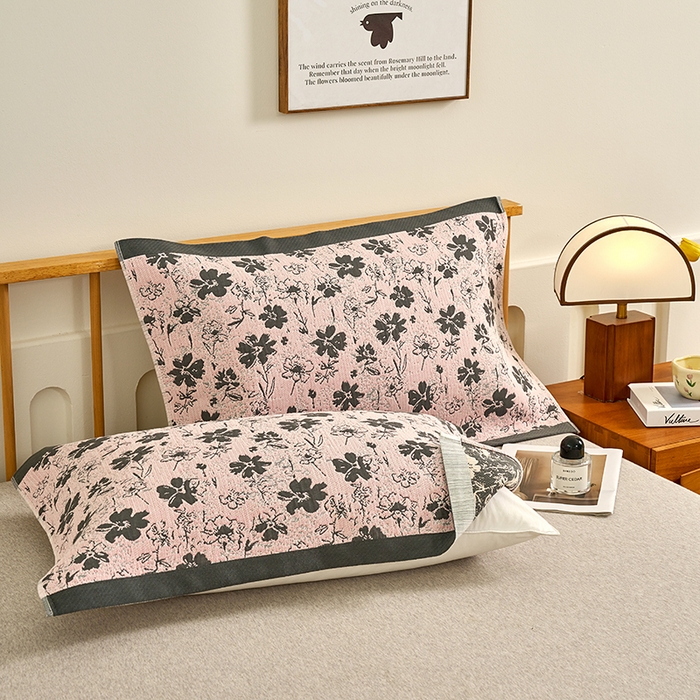 91家纺网 家纺一手货源 找家纺 （总）棠薇家纺 2025新款精梳棉六层纱单枕巾 枕巾单件