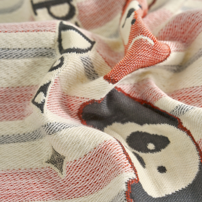 91家纺网 家纺一手货源 找家纺 棠薇家纺 2025新款精梳棉六层纱单枕巾 枕巾单件 快乐园灰边