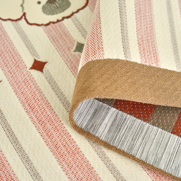 91家纺网 家纺一手货源 找家纺 棠薇家纺 2025新款精梳棉六层纱单枕巾 枕巾单件 快乐园咖边