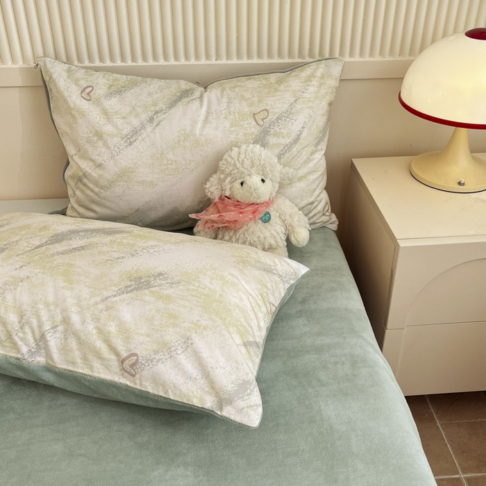 91家纺网 家纺一手货源 找家纺 晨希家居 2025A面40支全棉印花B版高克重牛奶绒棉加绒多规格套件棉加绒  雨浔