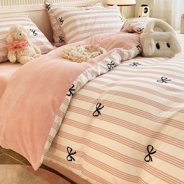 91家纺网 家纺一手货源 找家纺 晨希家居 2025A面40支全棉印花B版高克重牛奶绒棉加绒多规格套件棉加绒  知遇