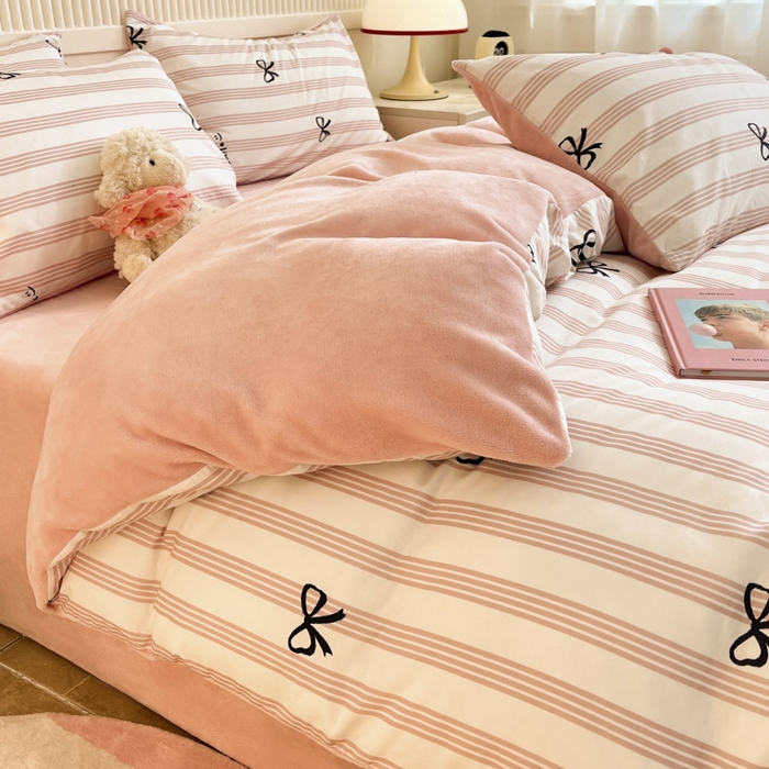 91家纺网 家纺一手货源 找家纺 晨希家居 2025A面40支全棉印花B版高克重牛奶绒棉加绒多规格套件棉加绒  知遇