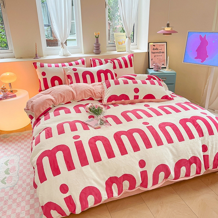 91家纺网 家纺一手货源 找家纺 （总）雅居纺家纺 2025新款高克重牛奶绒印花单被套