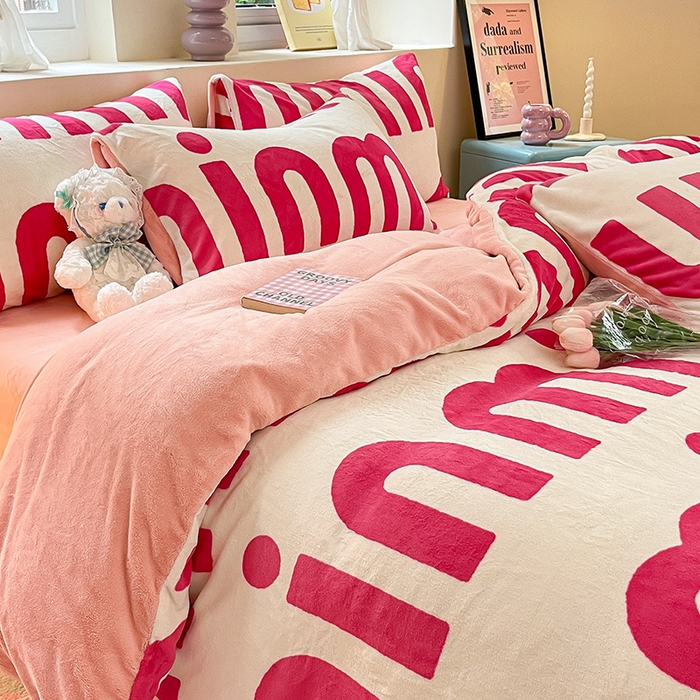 91家纺网 家纺一手货源 找家纺 （总）雅居纺家纺 2025新款高克重牛奶绒印花单被套