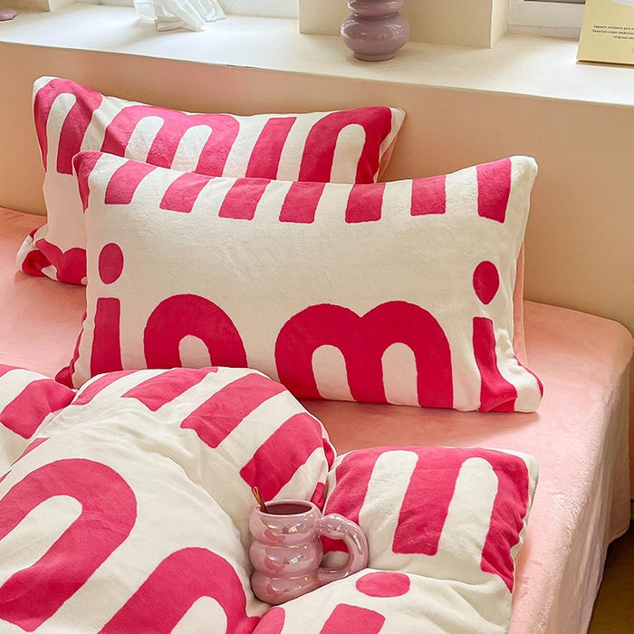 91家纺网 家纺一手货源 找家纺 （总）雅居纺家纺 2025新款高克重牛奶绒印花单被套