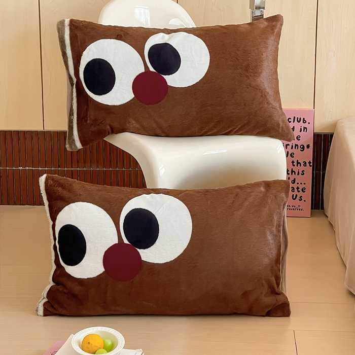 91家纺网 家纺一手货源 找家纺 安哆啦家纺 2025新款兔毛绒大版卡通牛奶绒兔兔绒印花四件套 巧克力狗