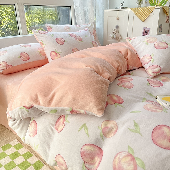 91家纺网 家纺一手货源 找家纺 （总）雅居纺家纺 2025新款高克重牛奶绒印花单被套