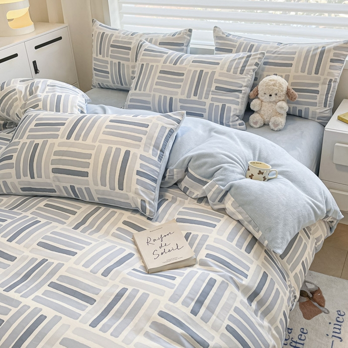 91家纺网 家纺一手货源 找家纺 晨希家居 2025A面40支全棉印花B版高克重牛奶绒棉加绒多规格套件棉加绒-巴克斯