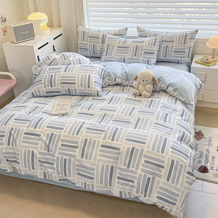 91家纺网 家纺一手货源 找家纺 晨希家居 2025A面40支全棉印花B版高克重牛奶绒棉加绒多规格套件棉加绒-巴克斯