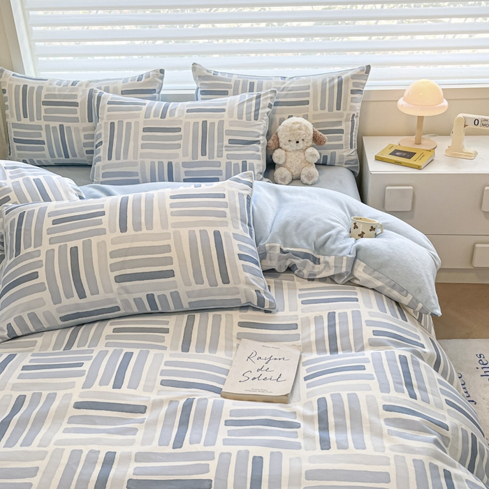 91家纺网 家纺一手货源 找家纺 晨希家居 2025A面40支全棉印花B版高克重牛奶绒棉加绒多规格套件棉加绒-巴克斯