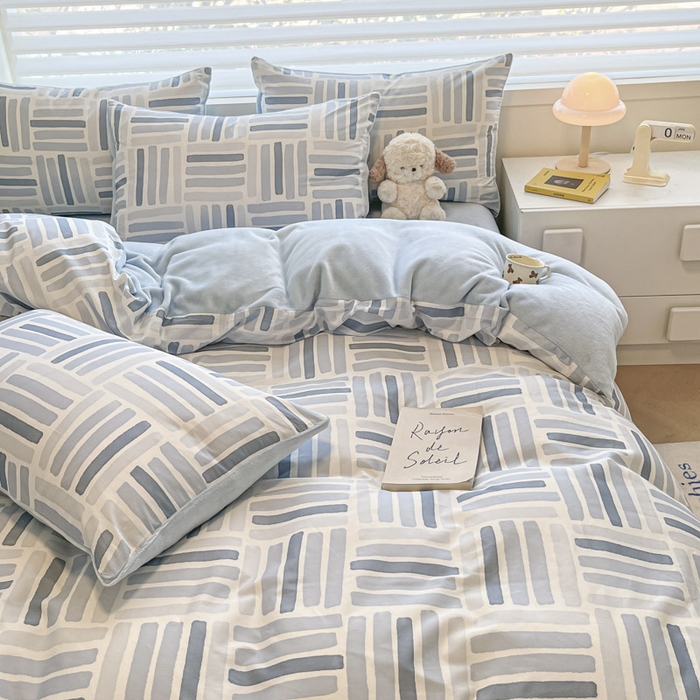 91家纺网 家纺一手货源 找家纺 晨希家居 2025A面40支全棉印花B版高克重牛奶绒棉加绒多规格套件棉加绒-巴克斯