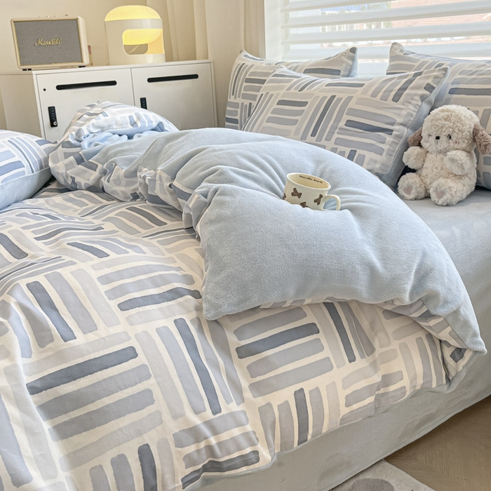 91家纺网 家纺一手货源 找家纺 晨希家居 2025A面40支全棉印花B版高克重牛奶绒棉加绒多规格套件棉加绒-巴克斯