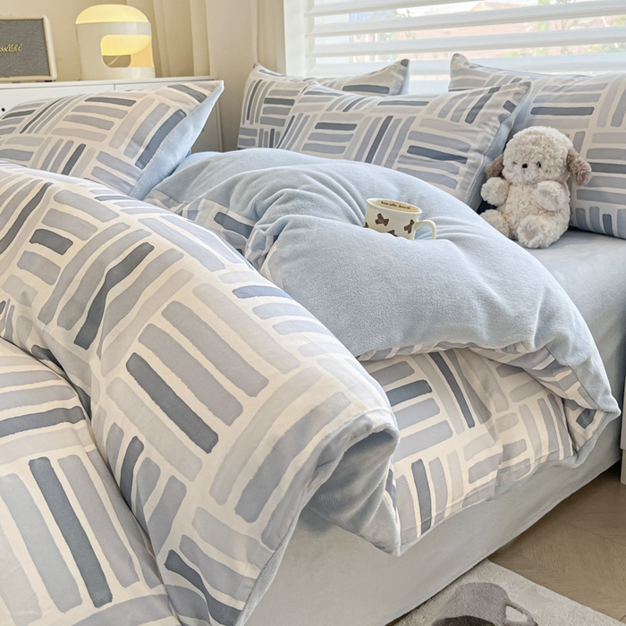 91家纺网 家纺一手货源 找家纺 晨希家居 2025A面40支全棉印花B版高克重牛奶绒棉加绒多规格套件棉加绒-巴克斯