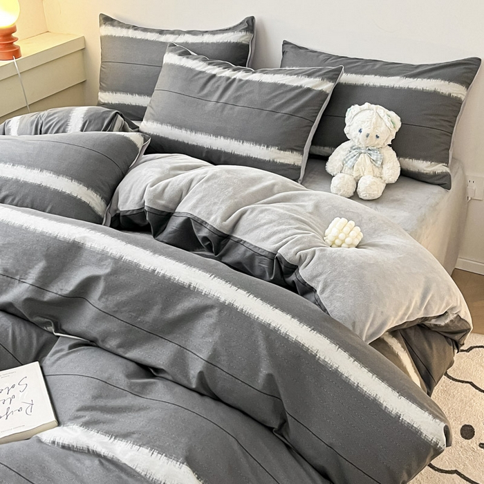 91家纺网 家纺一手货源 找家纺 晨希家居 2025A面40支全棉印花B版高克重牛奶绒棉加绒多规格套件棉加绒-光辉岁月