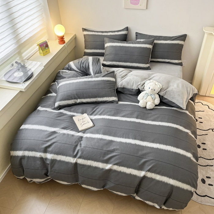 91家纺网 家纺一手货源 找家纺 晨希家居 2025A面40支全棉印花B版高克重牛奶绒棉加绒多规格套件棉加绒-光辉岁月