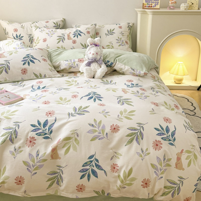 91家纺网 家纺一手货源 找家纺 晨希家居 2025A面40支全棉印花B版高克重牛奶绒棉加绒多规格套件棉加绒-摩伊