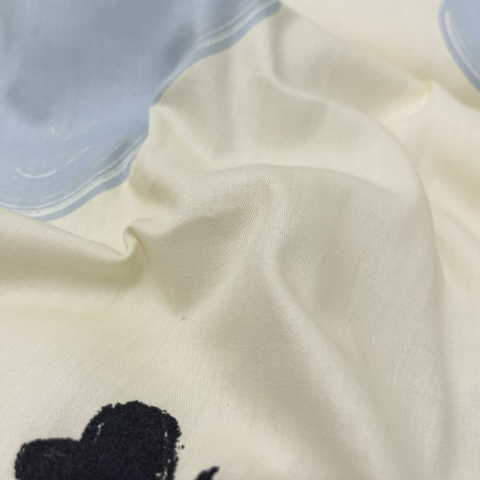 91家纺网 家纺一手货源 找家纺 晨希家居 2025A面40支全棉印花B版高克重牛奶绒棉加绒多规格套件棉加绒-奶牛猫