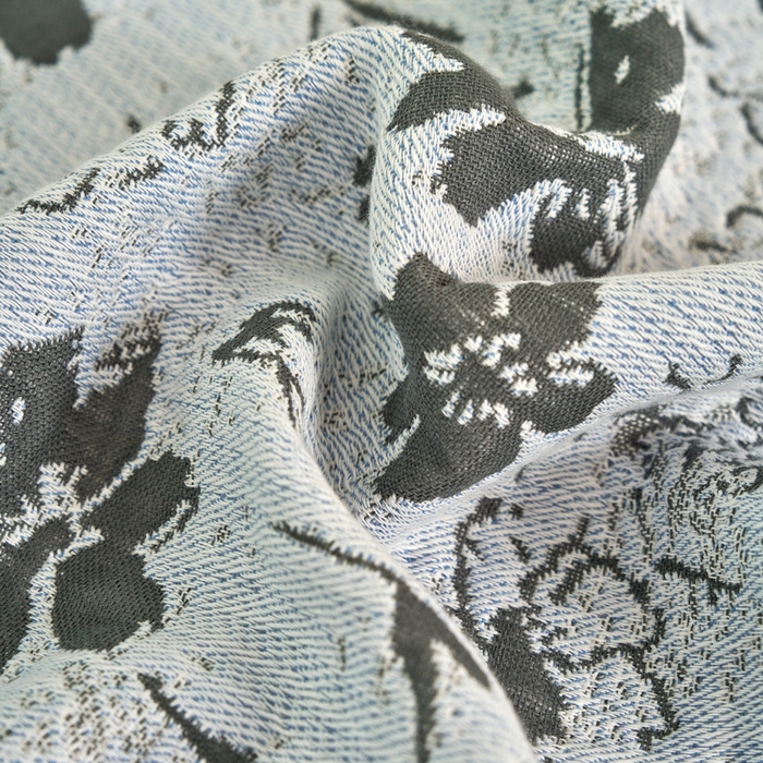 91家纺网 家纺一手货源 找家纺 棠薇家纺 2025新款精梳棉六层纱单枕巾 枕巾单件 夕颜蓝