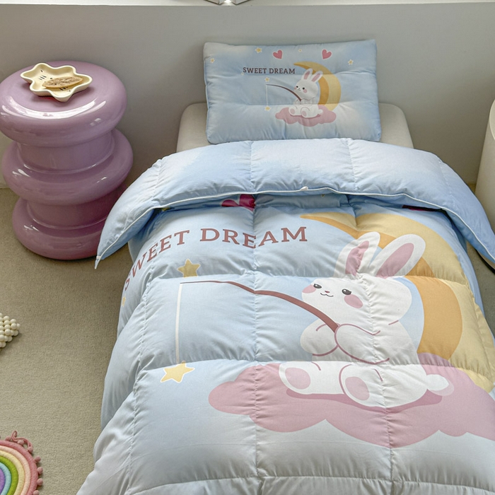 91家纺网 家纺一手货源 找家纺 （总）暖羽屋羽绒馆 2025新款羽绒丝被芯春秋羽毛被儿童羽绒被子白鹅绒被芯婴幼儿园1.5米1.2米冬被