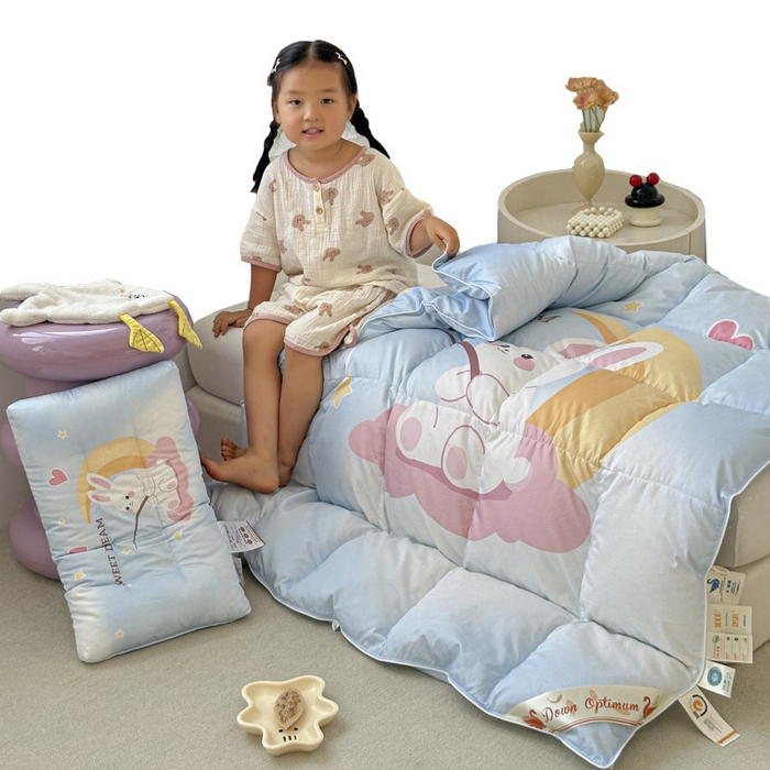 91家纺网 家纺一手货源 找家纺 （总）暖羽屋羽绒馆 2025新款羽绒丝被芯春秋羽毛被儿童羽绒被子白鹅绒被芯婴幼儿园1.5米1.2米冬被