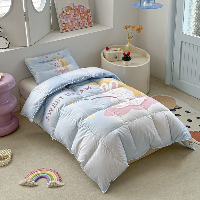 91家纺网 家纺一手货源 找家纺 （总）暖羽屋羽绒馆 2025新款羽绒丝被芯春秋羽毛被儿童羽绒被子白鹅绒被芯婴幼儿园1.5米1.2米冬被