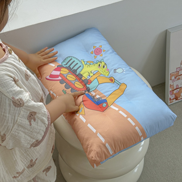 91家纺网 家纺一手货源 找家纺 暖羽屋羽绒馆 2025新款羽绒丝被芯春秋羽毛被儿童羽绒被子白鹅绒被芯婴幼儿园1.5米1.2米冬被 恐龙挖掘机