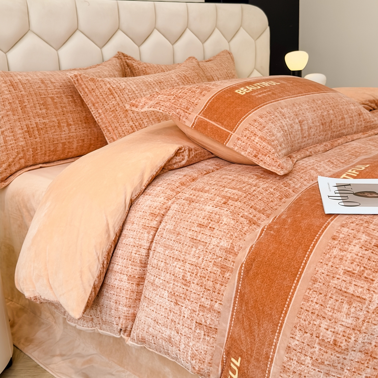 91家纺网 家纺一手货源 找家纺 （总）喜四方 2025新款超细旦婴儿宝宝绒印花四件套