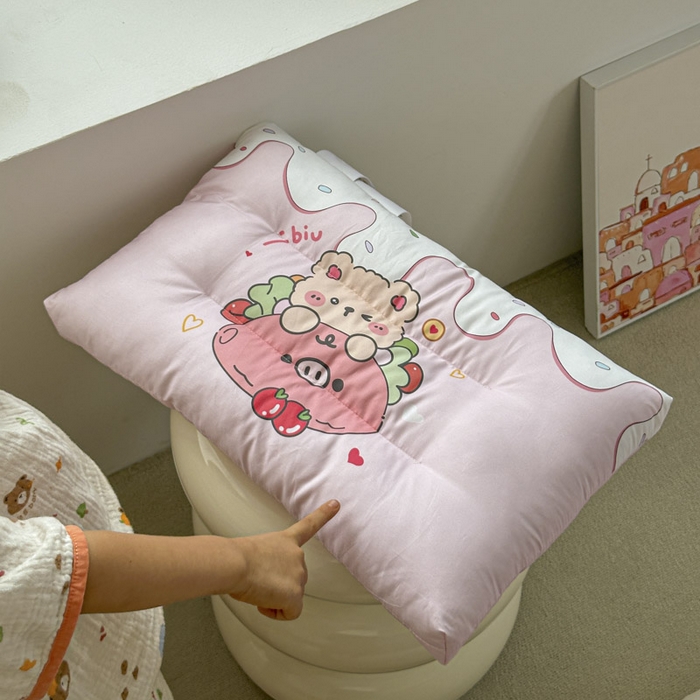 91家纺网 家纺一手货源 找家纺 暖羽屋羽绒馆 2025新款羽绒丝被芯春秋羽毛被儿童羽绒被子白鹅绒被芯婴幼儿园1.5米1.2米冬被 猪猪熊