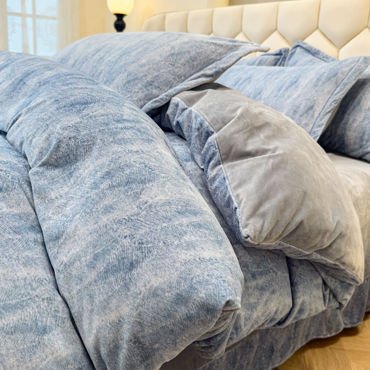 喜四方 2025新款超细旦婴儿宝宝绒印花四件套 德芙-兰