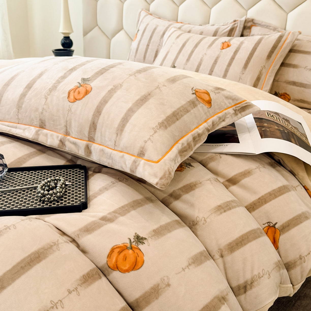 91家纺网 家纺一手货源 找家纺 喜四方 2025新款超细旦婴儿宝宝绒印花四件套 番禧