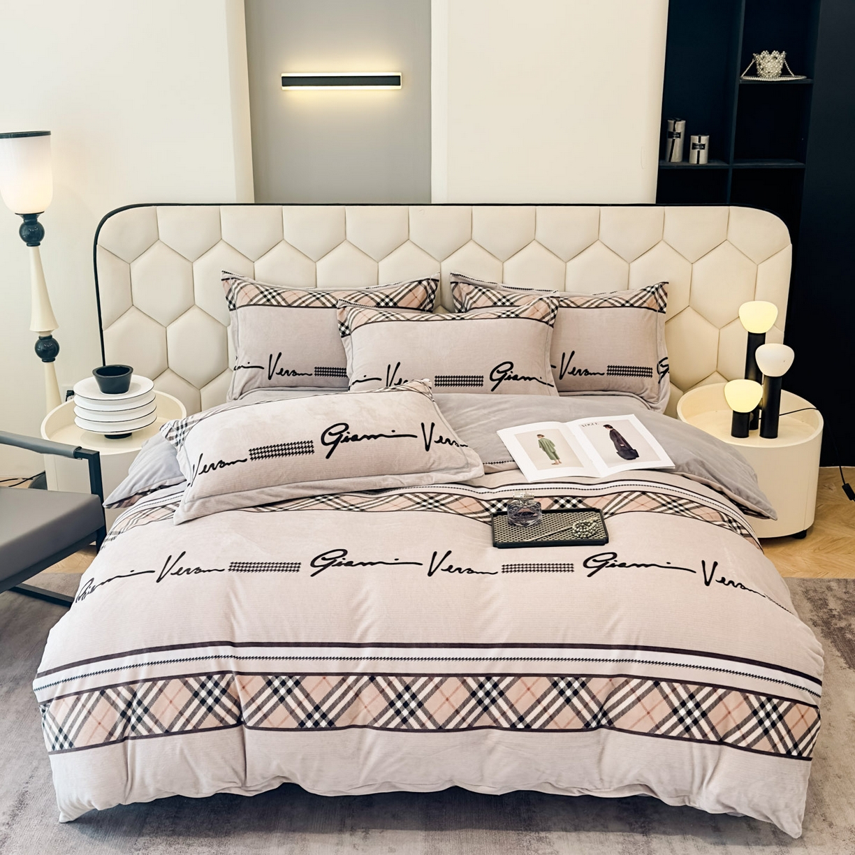 91家纺网 家纺一手货源 找家纺 喜四方 2025新款超细旦婴儿宝宝绒印花四件套 罗拉