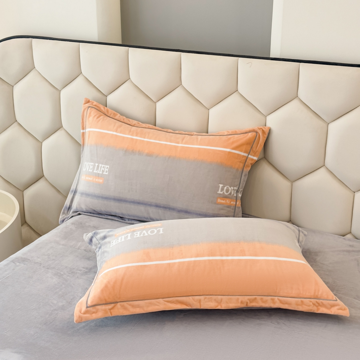 91家纺网 家纺一手货源 找家纺 喜四方 2025新款超细旦婴儿宝宝绒印花四件套 美好生活