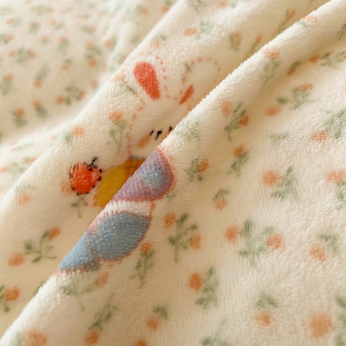 91家纺网 家纺一手货源 找家纺 HL原创 2025新款亲肤舒适韩版温暖牛奶绒四件套-花边款 花边款-甜心小兔