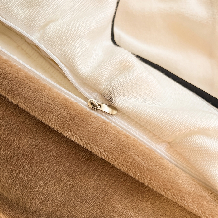 91家纺网 家纺一手货源 找家纺 HL原创 2025新款亲肤舒适韩版温暖牛奶绒四件套-花边款 花边款-蝴蝶结