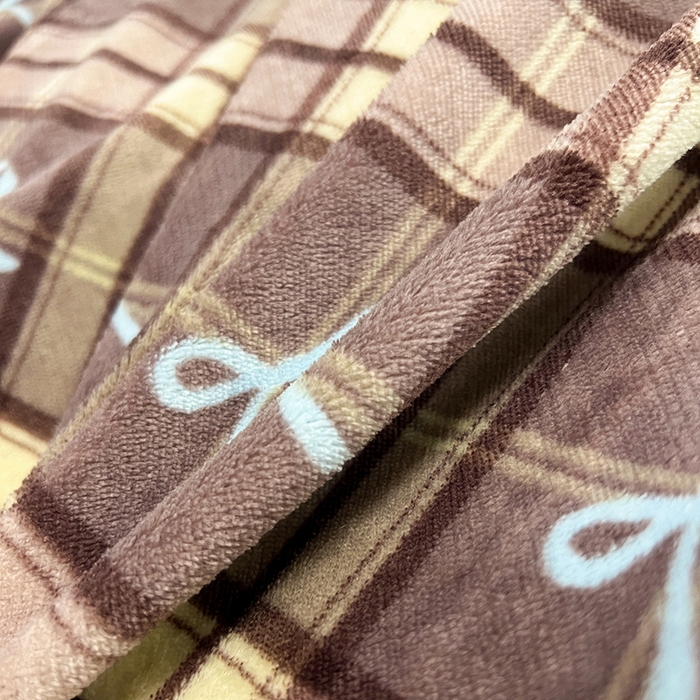 91家纺网 家纺一手货源 找家纺 HL原创 2025新款亲肤舒适韩版温暖牛奶绒四件套-花边款 花边款-美拉德格子