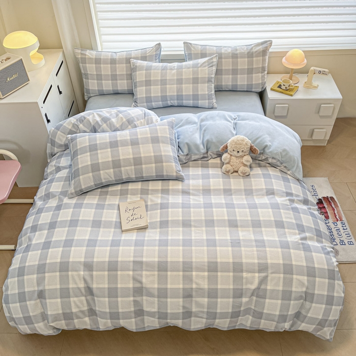 91家纺网 家纺一手货源 找家纺 （总）晨希家居 2025A面40支全棉印花B版高克重牛奶绒棉加绒多规格套件