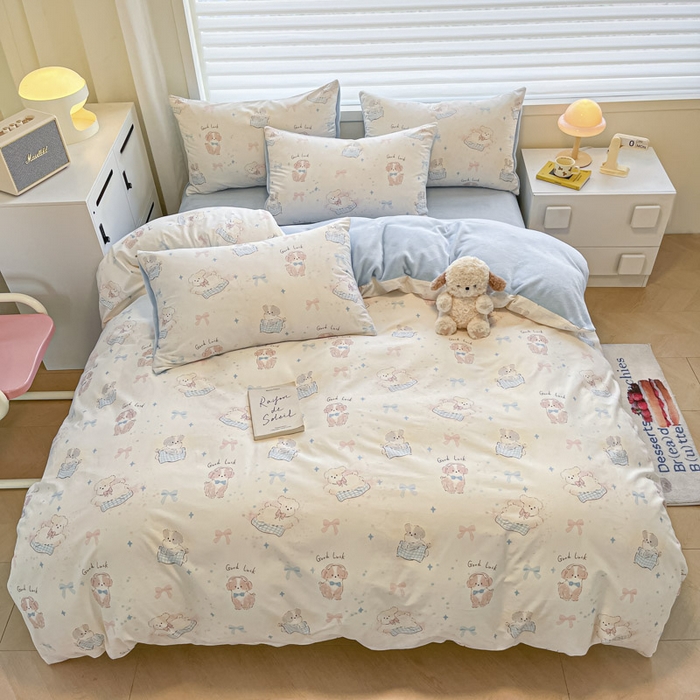 91家纺网 家纺一手货源 找家纺 （总）晨希家居 2025A面40支全棉印花B版高克重牛奶绒棉加绒多规格套件