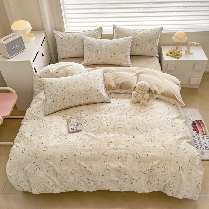 91家纺网 家纺一手货源 找家纺 （总）晨希家居 2025A面40支全棉印花B版高克重牛奶绒棉加绒多规格套件