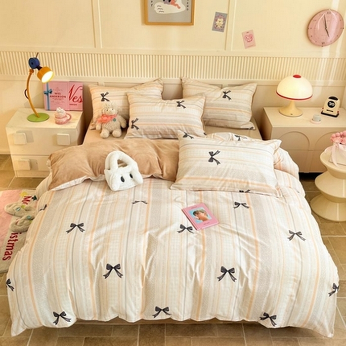 91家纺网 家纺一手货源 找家纺 （总）晨希家居 2025A面40支全棉印花B版高克重牛奶绒棉加绒多规格套件