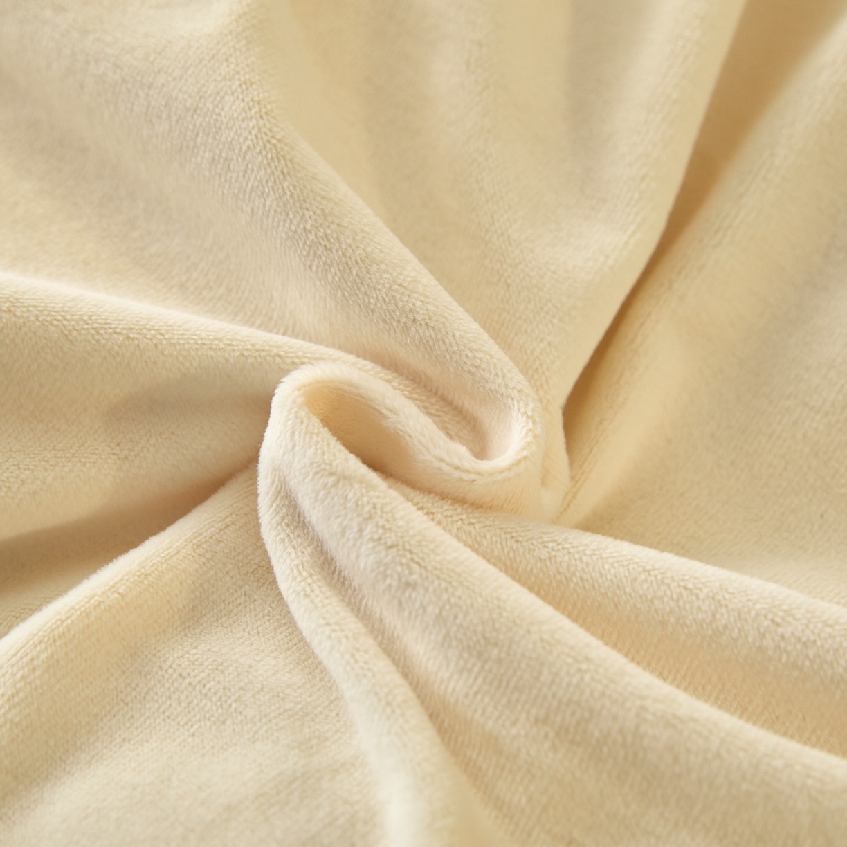 91家纺网 家纺一手货源 找家纺 如一 2025新款水晶绒纯色刺绣四件套-银杏系列 银杏-奶白咖