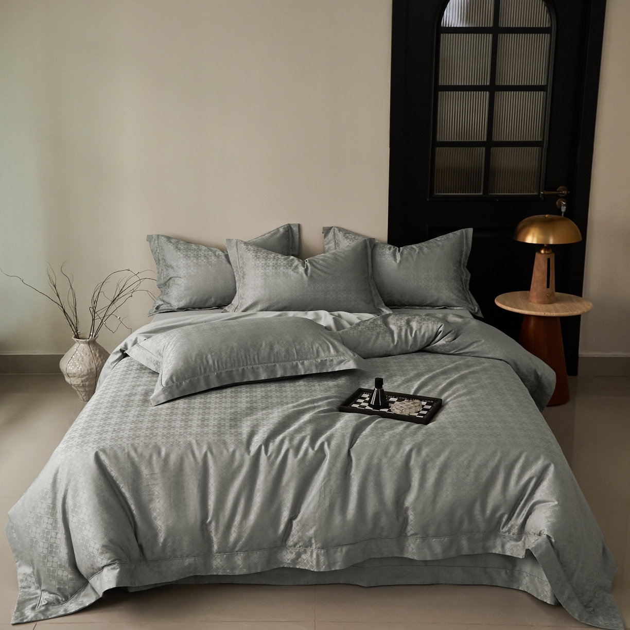 91家纺网 家纺一手货源 找家纺 （总）顾家家居 2025新款亲肤舒适全棉纯棉提花四件套