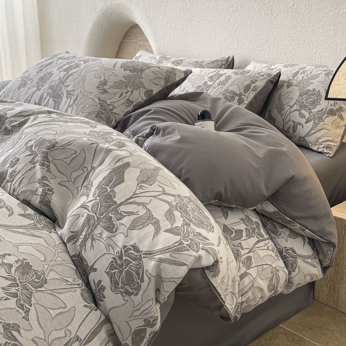 91家纺网 家纺一手货源 找家纺 （总）琪格格纺织 2025新款全棉纯棉双层纱提花四件套