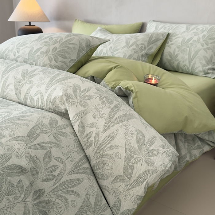 91家纺网 家纺一手货源 找家纺 （总）琪格格纺织 2025新款全棉纯棉双层纱提花四件套