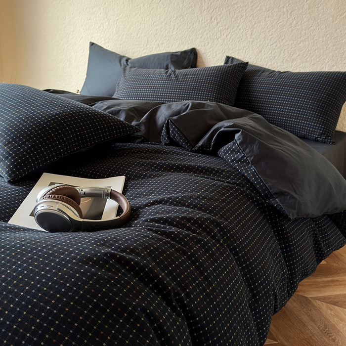 91家纺网 家纺一手货源 找家纺 （总）琪格格纺织 2025新款全棉纯棉双层纱提花四件套