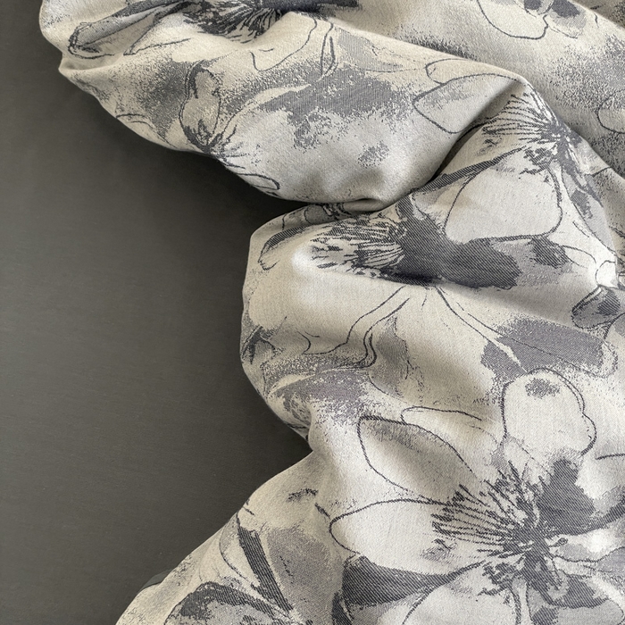 91家纺网 家纺一手货源 找家纺 琪格格纺织 2025新款全棉纯棉双层纱提花四件套 双层纱-织梦深蓝