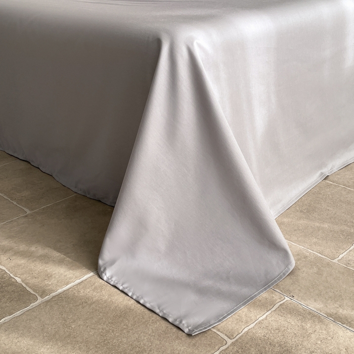 91家纺网 家纺一手货源 找家纺 琪格格纺织 2025新款全棉纯棉双层纱提花四件套 双层纱-南枝灰