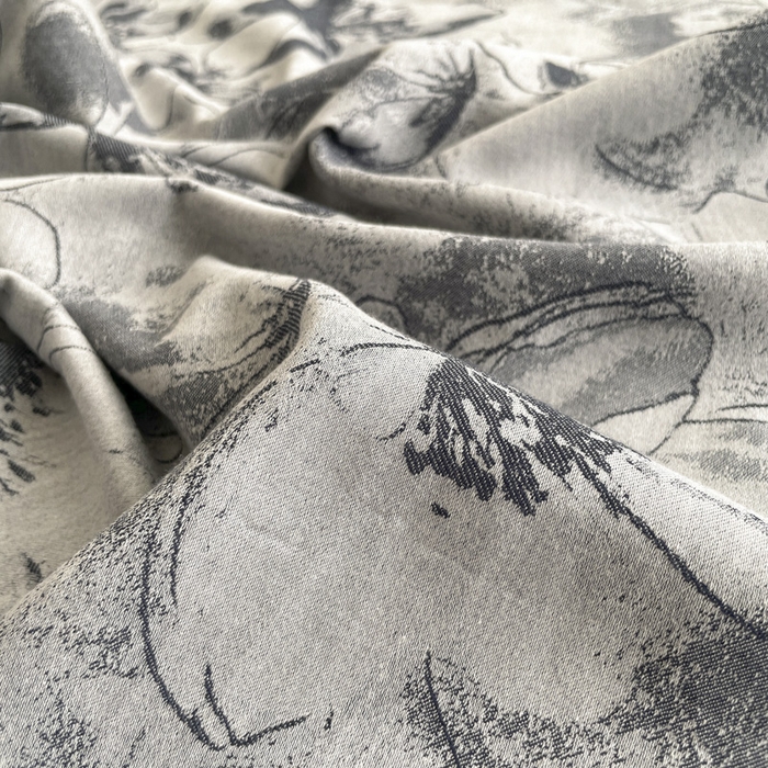 91家纺网 家纺一手货源 找家纺 琪格格纺织 2025新款全棉纯棉双层纱提花四件套 双层纱-织梦深蓝