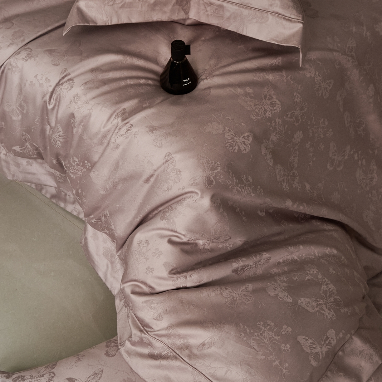 91家纺网 家纺一手货源 找家纺 顾家家居 2025新款亲肤舒适全棉纯棉提花四件套 妮娅--桃茉粉